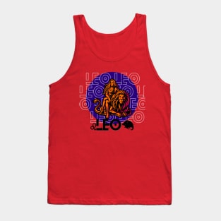 LEO August Zodiac - Astrology Birthday Gift for Women, Horoscope, sun/moon sign, star sign, tarot, Chinese zodiac, celestial, galaxy lovers. Tank Top